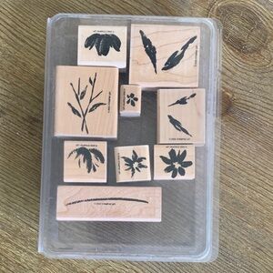 Stampin’ Up! Rubber Stamp Set Watercolor Garden Set of 11